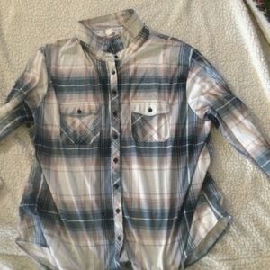 Eden & Olivia plaid button down shirt